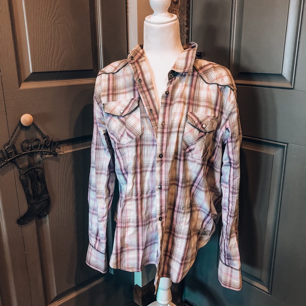 R&R Cowgirl Pink Western Top 🤍
